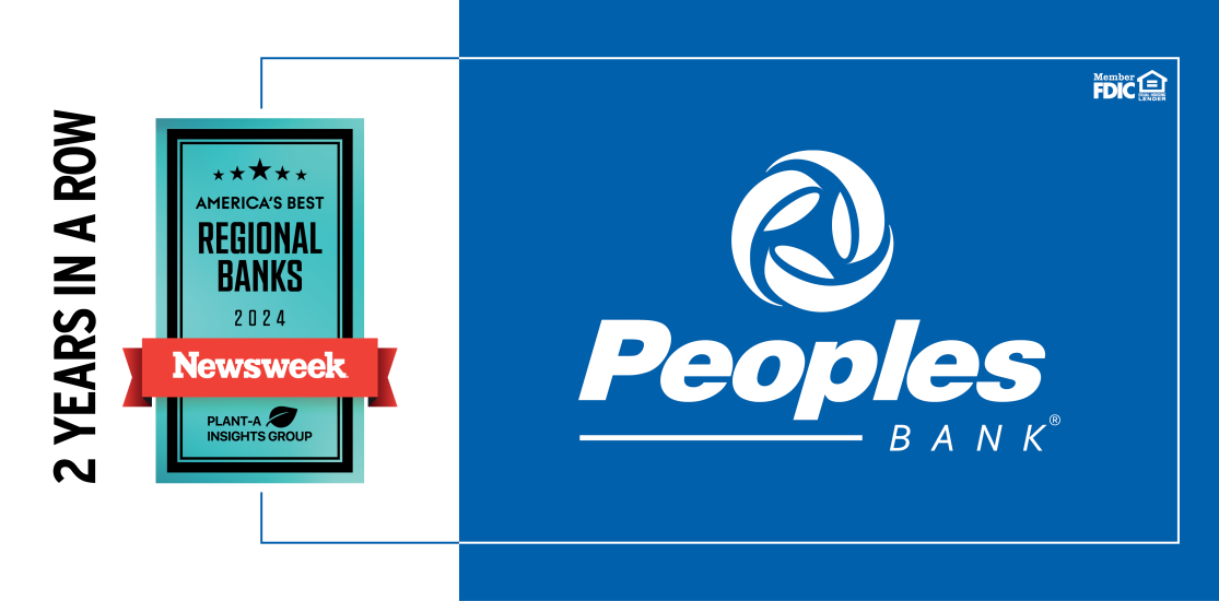 Peoples Bank recognized as America's Best Banks 2024 by Newsweek 2 Years in a Row